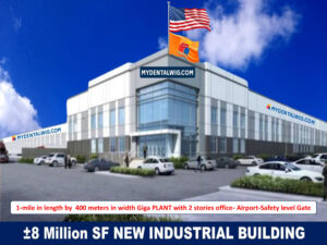 MYDENTALWIG's 1-mile-long x 400 meters width giga factory