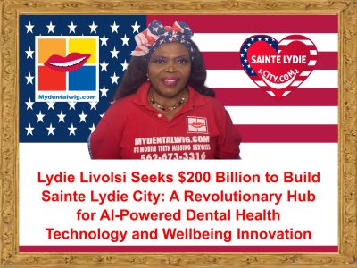 Lydie Livolsi Seeks $200 Billion to Build Sainte Lydie City: A Revolutionary Hub for AI-Powered Dental Health Technology and Wellbeing Innovation