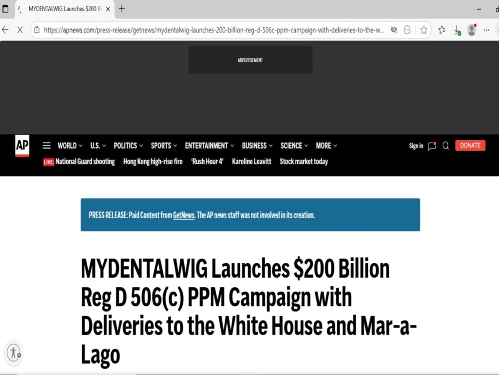 Associated Press Proof of publishing