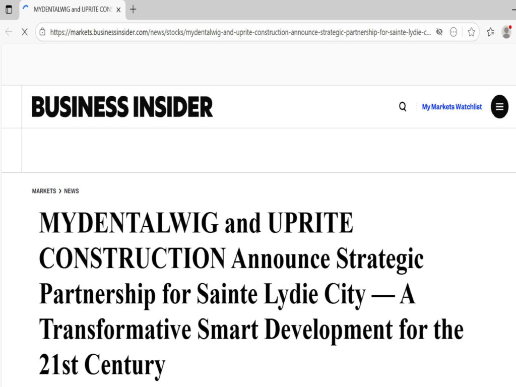 MYDENTALWIG'S Business Insider Proof Of Publication